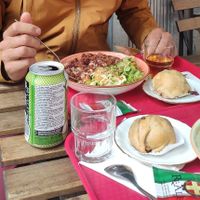 Chili sin carne avec crudités, "figolu" revisité. Tout maison. at Picorette in Gap