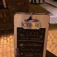 This was the sandwich board  on Water Street that I saw alerting me to their new vegan menu.   at EVOO in the Courtyard in St Johns