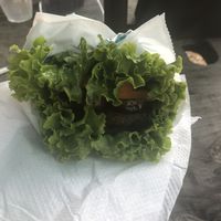 Burger wrap at Juiceheads ATL in Atlanta