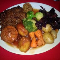 The nut roast I ordered at Faringo's in Blackpool