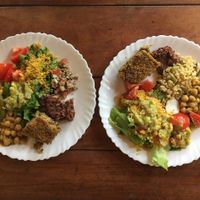 Vegan lunch buffet at Espaço Nutrir - Corpo Mente Espirito in Florianopolis