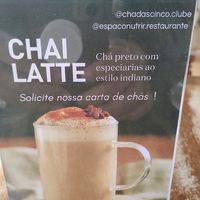 Chai latte has arrived in town... at Espaço Nutrir - Corpo Mente Espirito in Florianopolis
