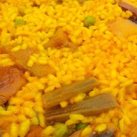 Paella vegana at Antonio's Restaurant in Cartagena