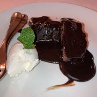 brownie, highly recommend! at Laegernstuebli in Boppelsen