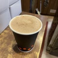 Vegan hot chocolate with oat milk  at French Bakery in Kathmandu