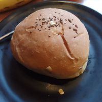 Vegan bun at French Bakery in Kathmandu