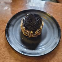 Vegan GF brownie 💜 at French Bakery in Kathmandu