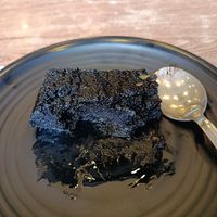 Chocolate gluten free brownie at French Bakery in Kathmandu