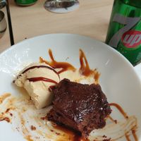 Vegan Sticky toffee pudding at The Corra Linn in Salou