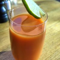 Amber juice at Where The Pancakes Are in South East London