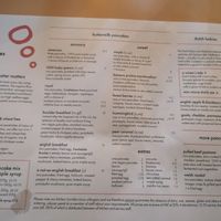 Menu at Where The Pancakes Are in South East London