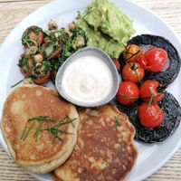 Vegan savoury pancakes at Where The Pancakes Are in South East London