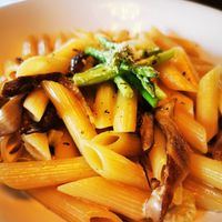 Mushrooms and fresh sparragus at Veggie Wonderland in Taichung