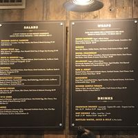 Part of the menu with the majority of the options at 1912 Cafe in Freeport