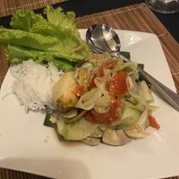 Papaya salad   at Bamboo Tree Lao Cooking School and Restaurant in Luang Prabang