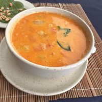 Surprise soup!   at Bamboo Tree Lao Cooking School and Restaurant in Luang Prabang