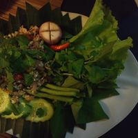 Tofu salad at Bamboo Tree Lao Cooking School and Restaurant in Luang Prabang