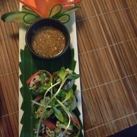 Fresh spring rolls at Bamboo Tree Lao Cooking School and Restaurant in Luang Prabang