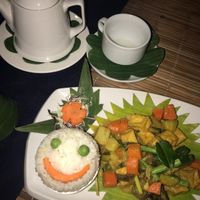 Happy rice at Bamboo Tree Lao Cooking School and Restaurant in Luang Prabang