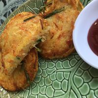 potato patties at Big Tree Cafe in Luang Prabang