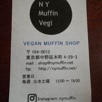 Shop details at NY Muffin in Tokyo
