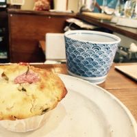 Special Spring Sakura-mochi muffin at NY Muffin in Tokyo