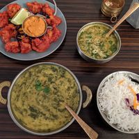 Veggie Light (minus dosa) + Keerai Kulambu at The South Indian - Vesterbrogade in Copenhagen