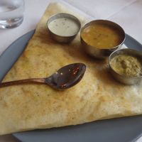 Masala dosa at The South Indian - Vesterbrogade in Copenhagen