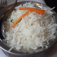 Boiled rice at The South Indian - Vesterbrogade in Copenhagen
