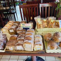 Wide range of different sorts of bread including gluten free at Blue Diamond in Chiang Mai