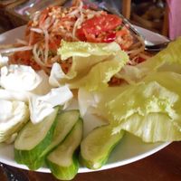 Blue Diamond 29 Chiang Mai, Papaya salad at Blue Diamond in Chiang Mai