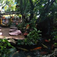 Outdoor seating at Blue Diamond in Chiang Mai