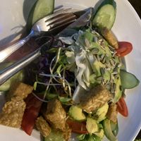 Tempeh salad  at Blue Diamond in Chiang Mai