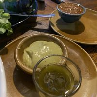 Avocado, oil dressing; peanut sauce  at Blue Diamond in Chiang Mai