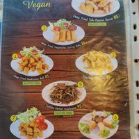 Menu at Blue Diamond in Chiang Mai