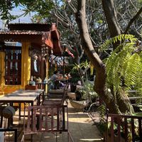 Seating in garden  #Veganuary at Blue Diamond in Chiang Mai