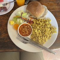 Vegan English breakfast   at Blue Diamond in Chiang Mai