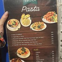 Menu  at Blue Diamond in Chiang Mai