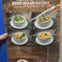 Menu  at Blue Diamond in Chiang Mai