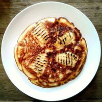 Banana pancake at Blue Diamond in Chiang Mai