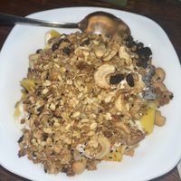 Muesli bowl with fruit and yoghurt  at Blue Diamond in Chiang Mai