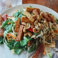 Vietnamese salad with tempeh at Blue Diamond in Chiang Mai