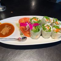 Vegetarian Spring Rolls at Noi Thai in Honolulu