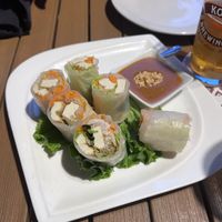 Vegan-friendly rice paper rolls   at Noi Thai in Honolulu