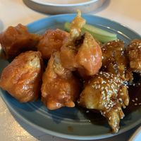 Alitas de coliflor agridulces y picantes  at Capricho Sin Culpa in Queretaro