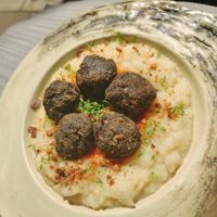 Kofta and celeriac mash at Mandala in Belgrade