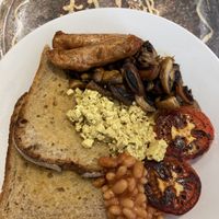 My wife’s Vegan Breakfast treat from me this morning which was sooo delicious + she had beautiful avacado on a separate plate for £1.50 extra. All the very best quality for sure at Bailgate Deli in Lincoln