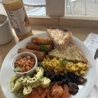 Lovely full vegan breakfast!   at Bailgate Deli in Lincoln