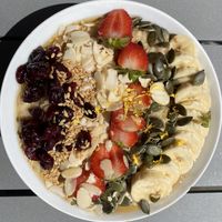 Fabulous porridge! Outstanding presentation .  at Bailgate Deli in Lincoln