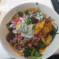 Falafel salad at Bailgate Deli in Lincoln